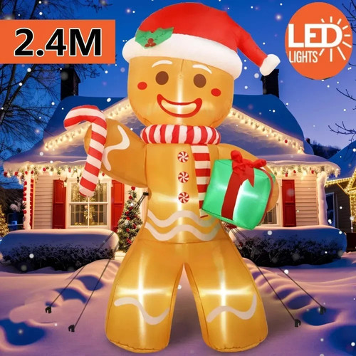 8ft christmas gingerbread man - 8ft,