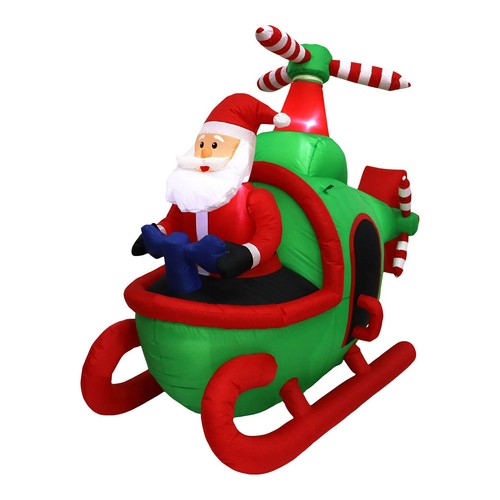 Christmas santa helicopter - christmas,