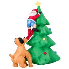 COSTWAY 1.8m Inflatable LED