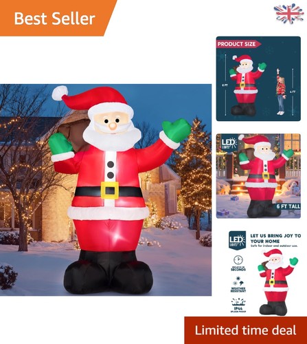 Light inflatable santa - 6, ft