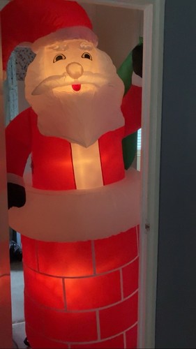Inflatable chimney santa - inflatable,